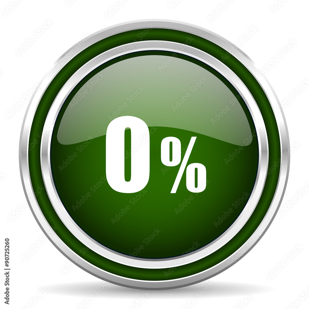 0 percent green glossy web icon 0 percent green glossy web icon