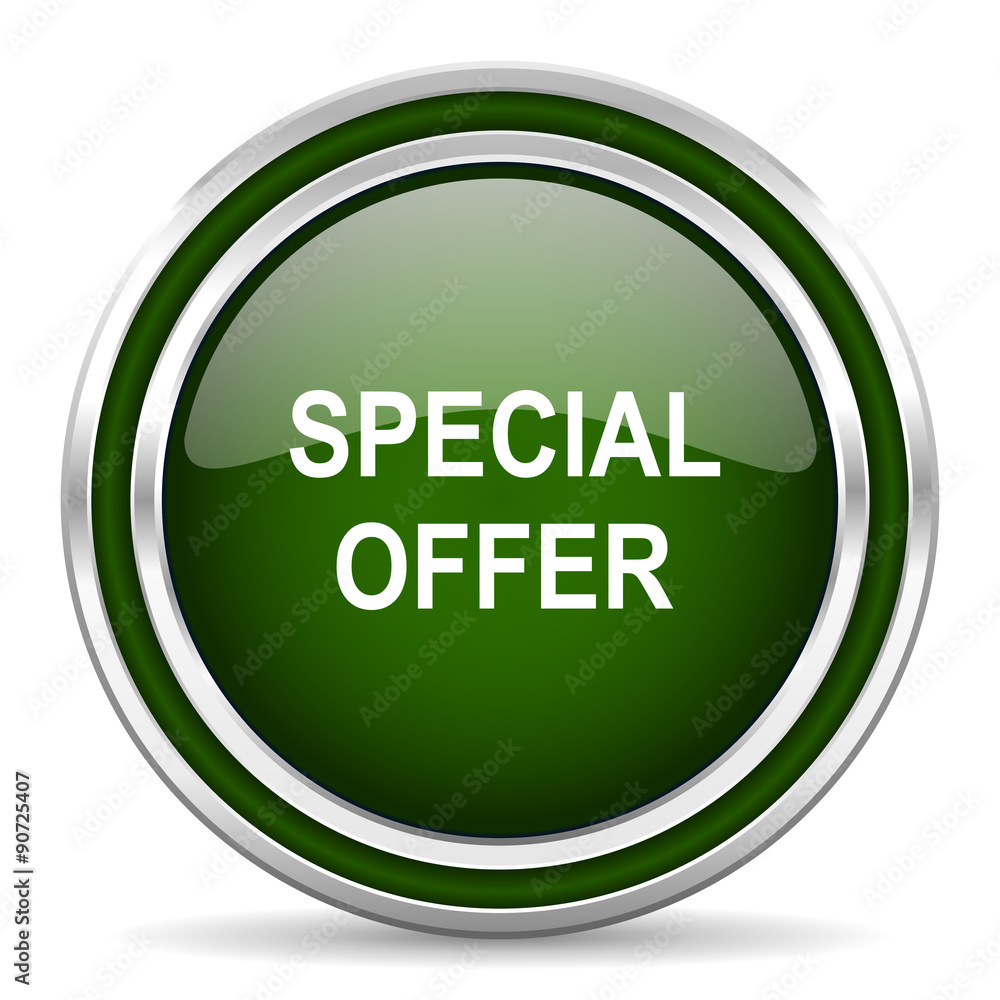 special offer green glossy web icon special offer green glossy web icon