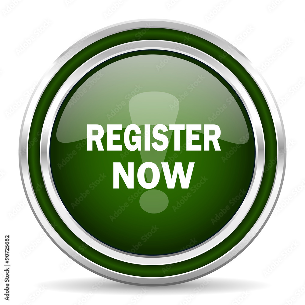 register now green glossy web icon register now green glossy web icon
