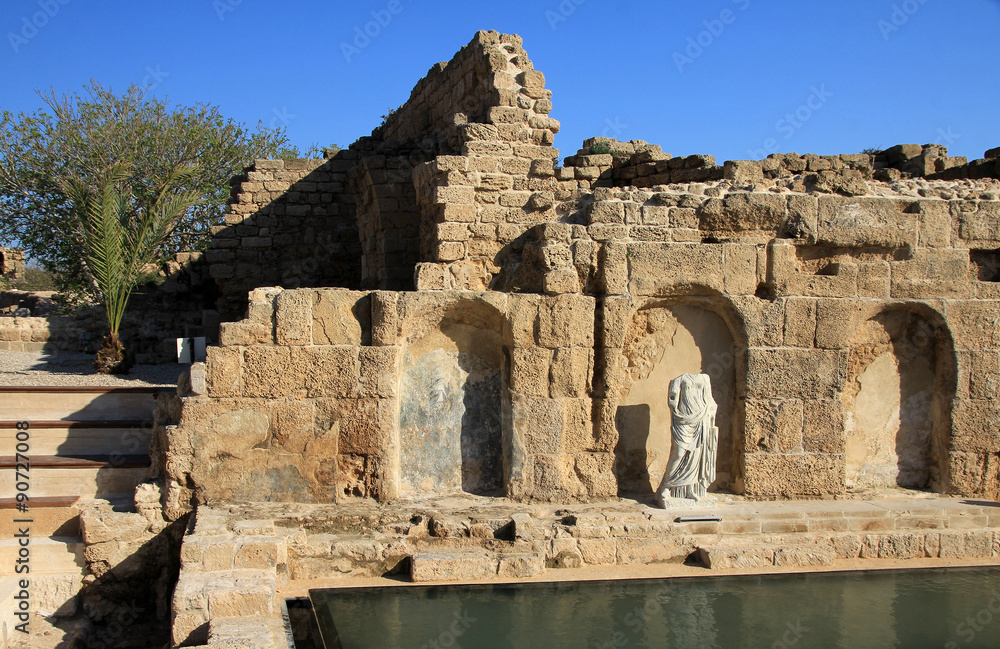 Ruin of the pool in Caesaria
