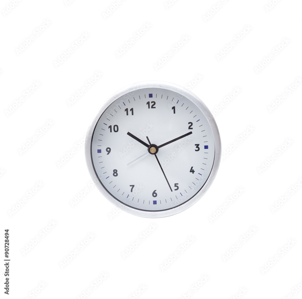 Circle clock isolated on white background Circle clock isolated on white background