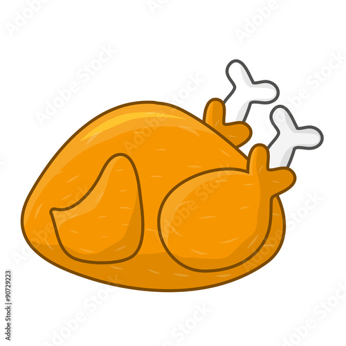Whole roast chicken
