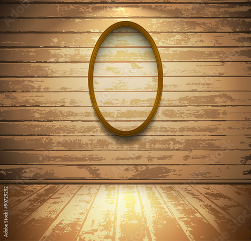 Room with elliptic frame
