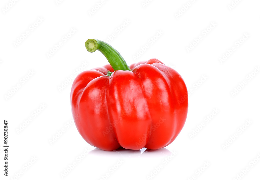 Red paprika isolated on the white background Red paprika isolated on the white background