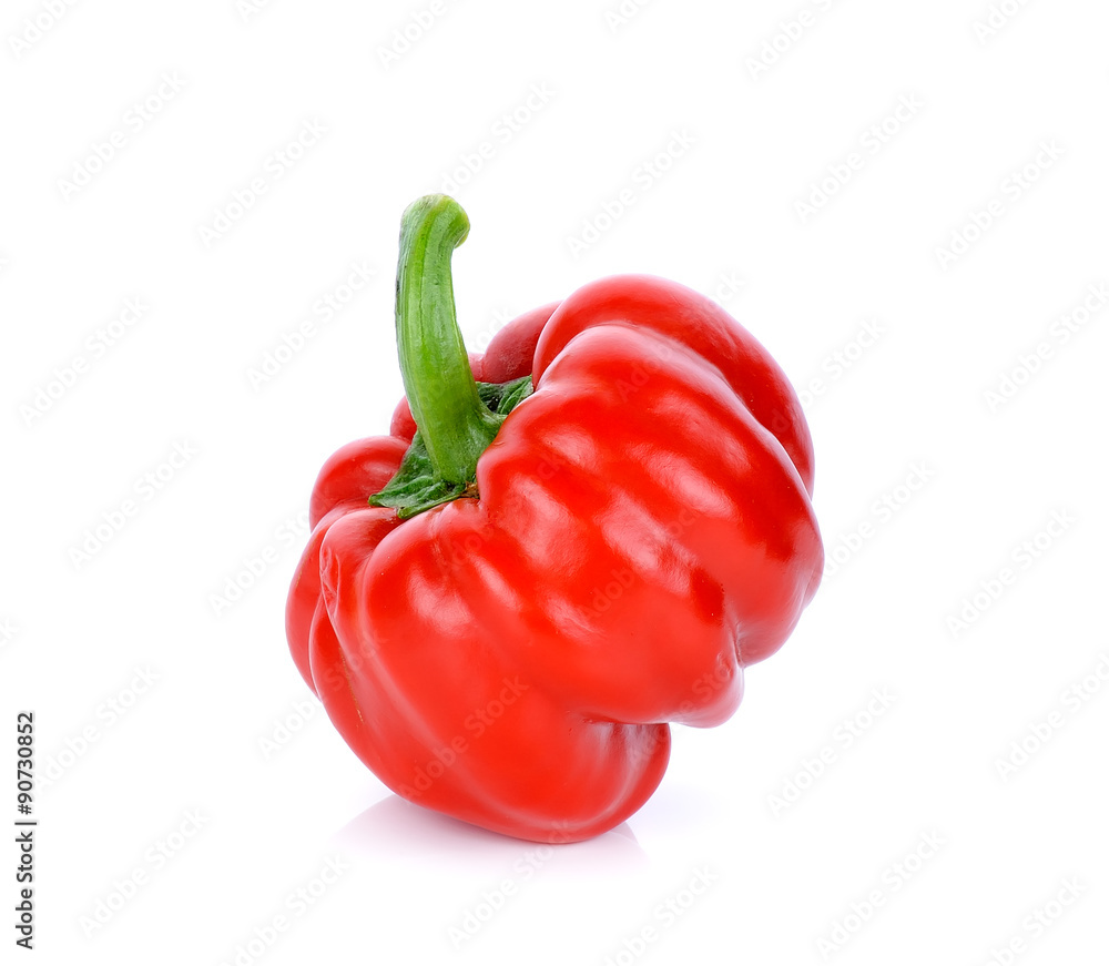 Red paprika isolated on the white background Red paprika isolated on the white background