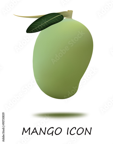 mango fruit vector for food and for use icon or symbol 