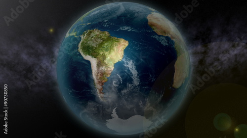 UltraHD 4K Earth Zoom to Antarctica 3595