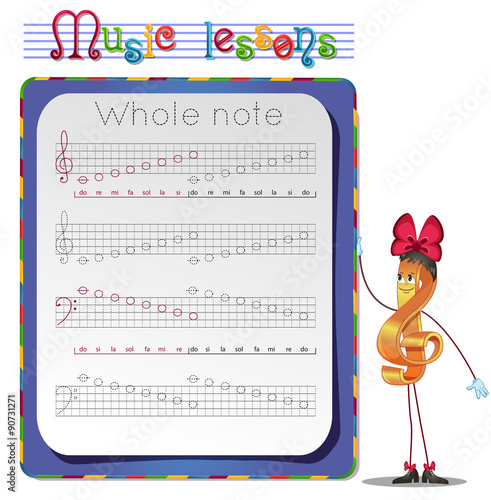 Draw a whole notes