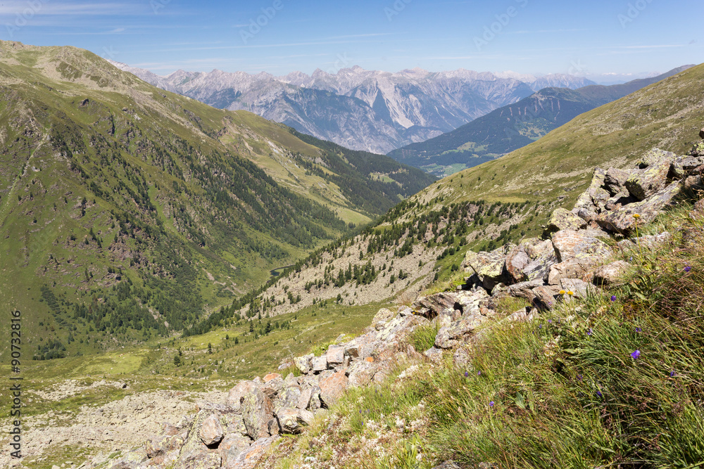 Alpages et sommets rocheux des Alpes