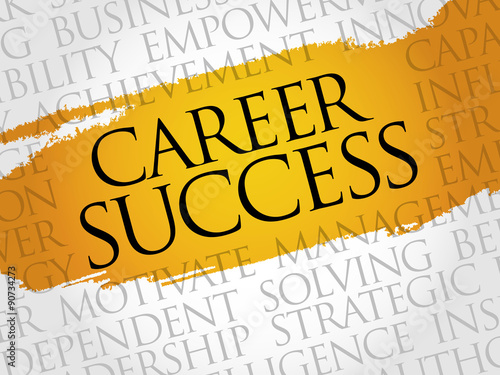 Career Success word cloud, business concept