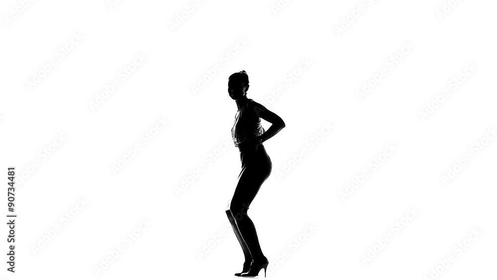 Professional social latin dancer girl making moves dancing, on Professional social latin dancer girl making moves dancing, on