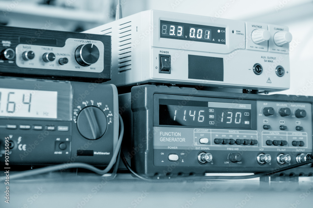 Fototapeta premium generator of electronic signals with LED display