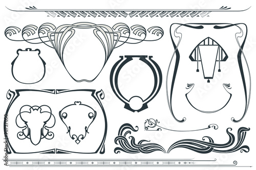 Vector design elements for flyer, web, wedding  and other invita