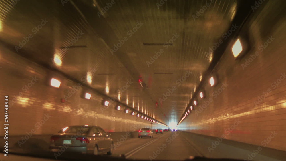 A driver's perspective of inside the Fort Pitt Tunnel. A driver's perspective of inside the Fort Pitt Tunnel.