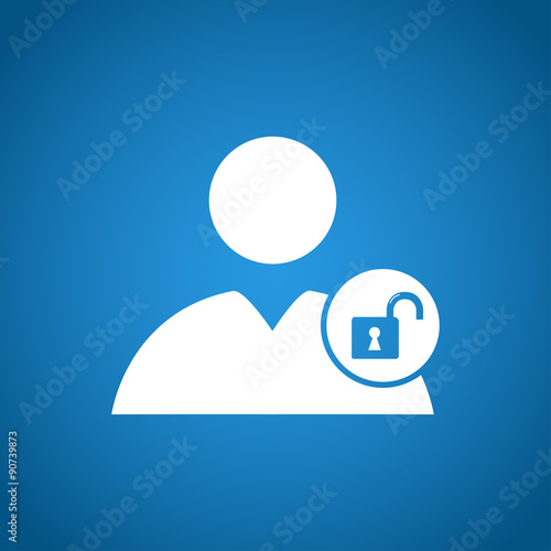 User icon, lock icon