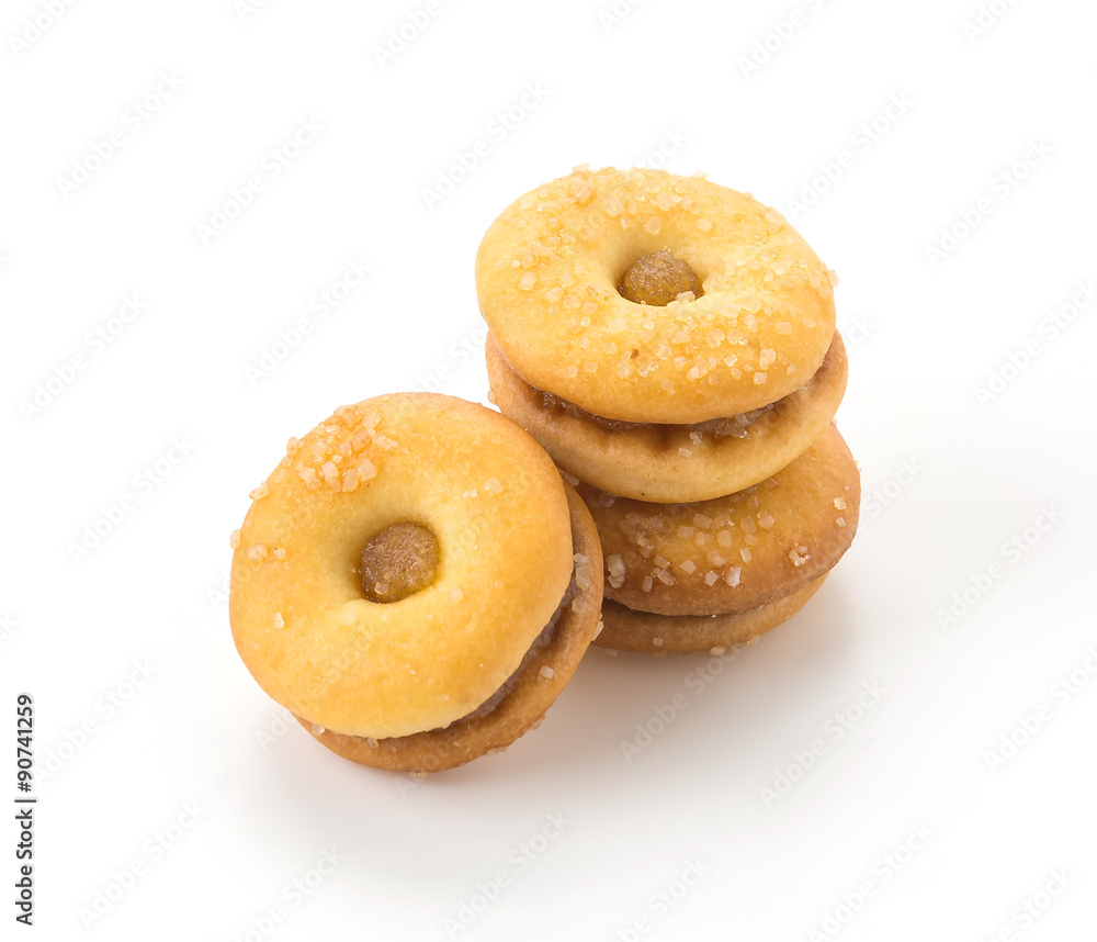 coconut biscuit with pineapple jam coconut biscuit with pineapple jam