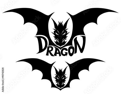 Vector sign. Dragon.
