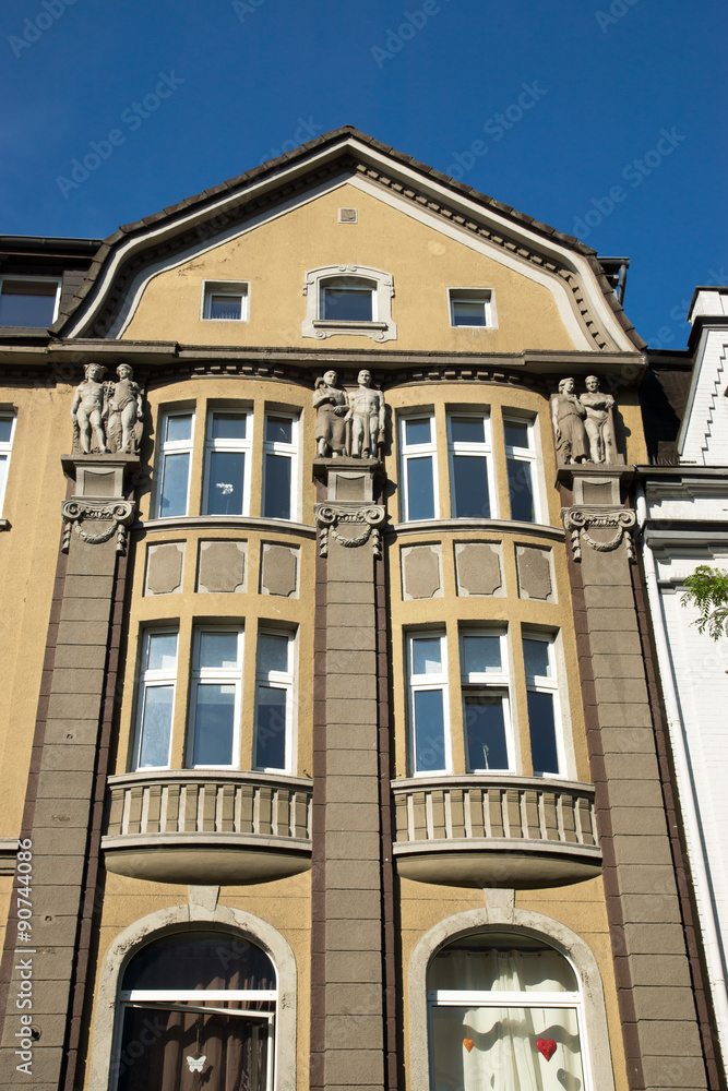 Fassade in der Stadtmitte von Herne, NRW, Deutschland