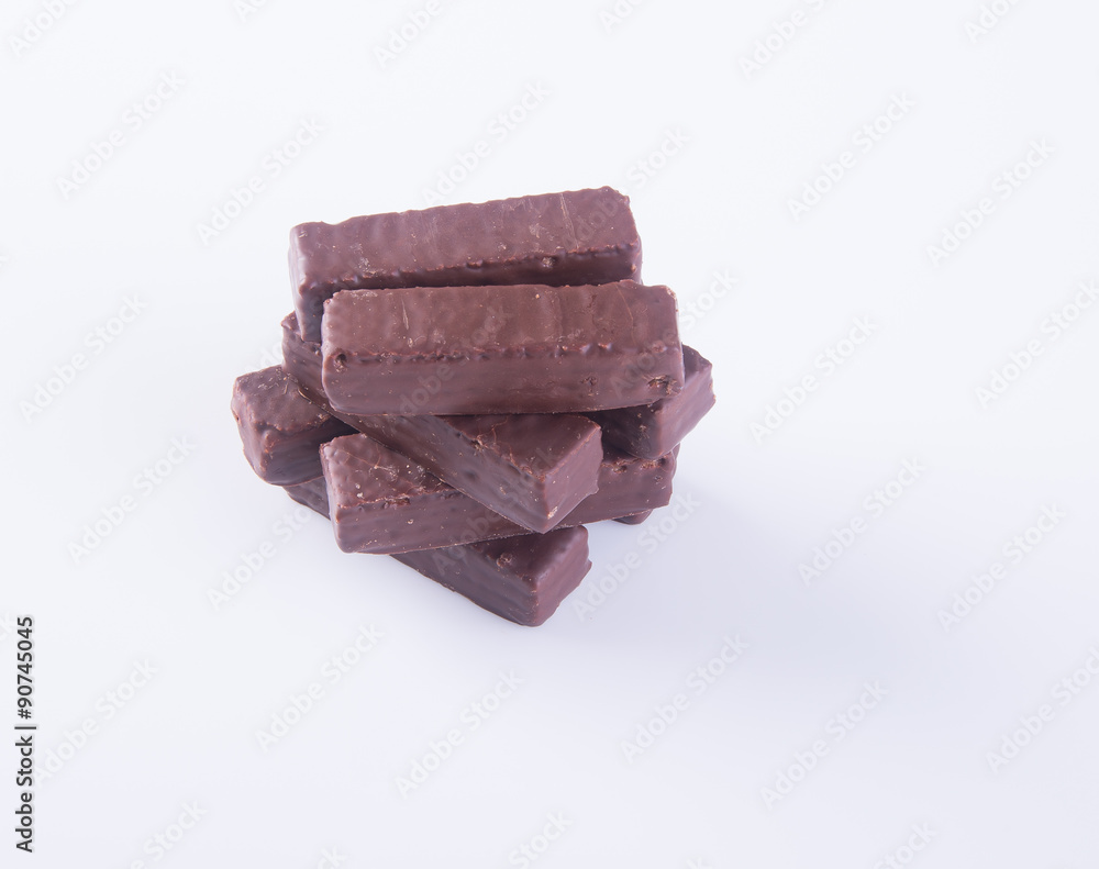 chocolate wafer. chocolate wafer on background chocolate wafer. chocolate wafer on background