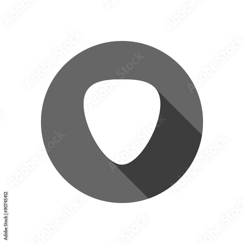 guitar pick with long shadow