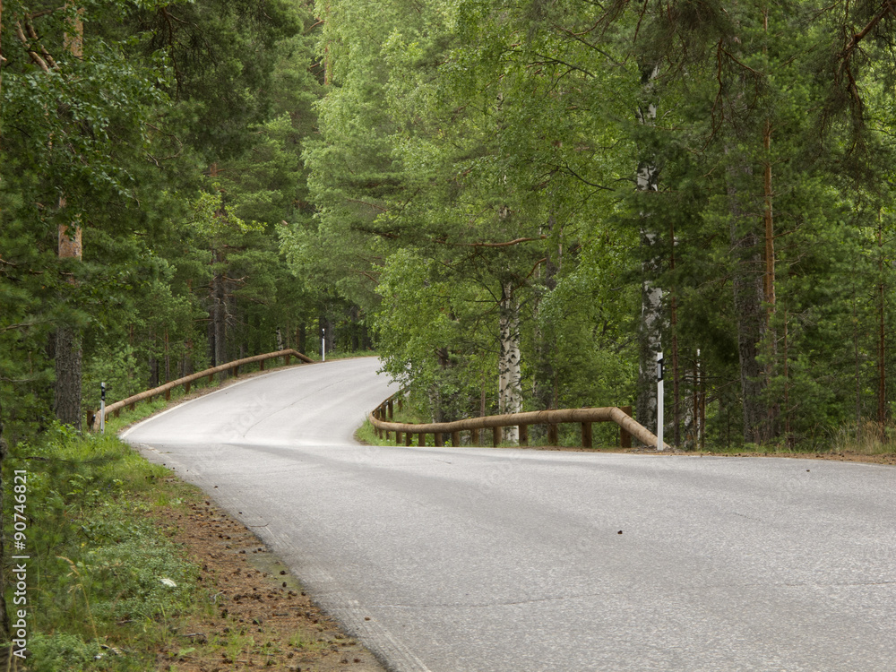 Fototapeta premium Beautiful landscape, in Savonlinna, Finland.