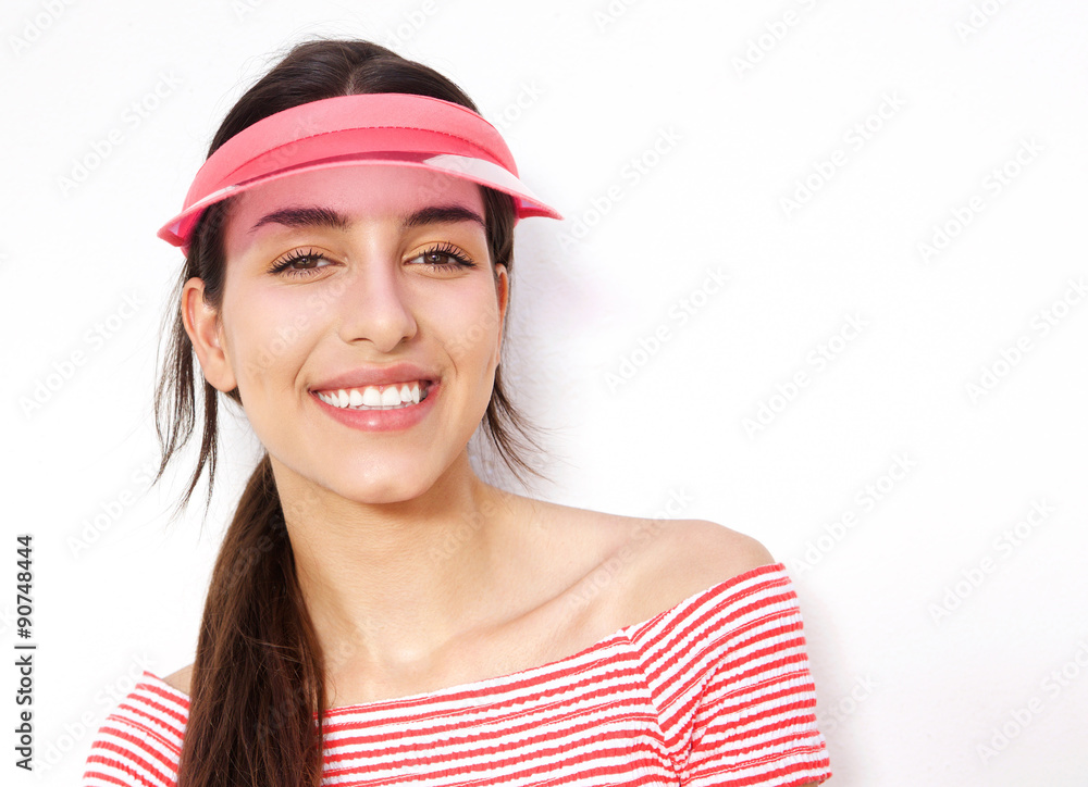 Cute young woman smiling Cute young woman smiling