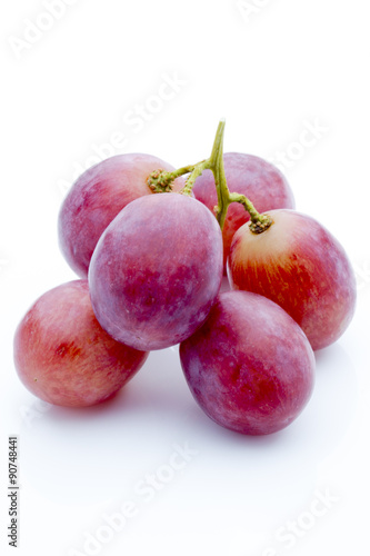 Grape on the white background. Fresh  berry.