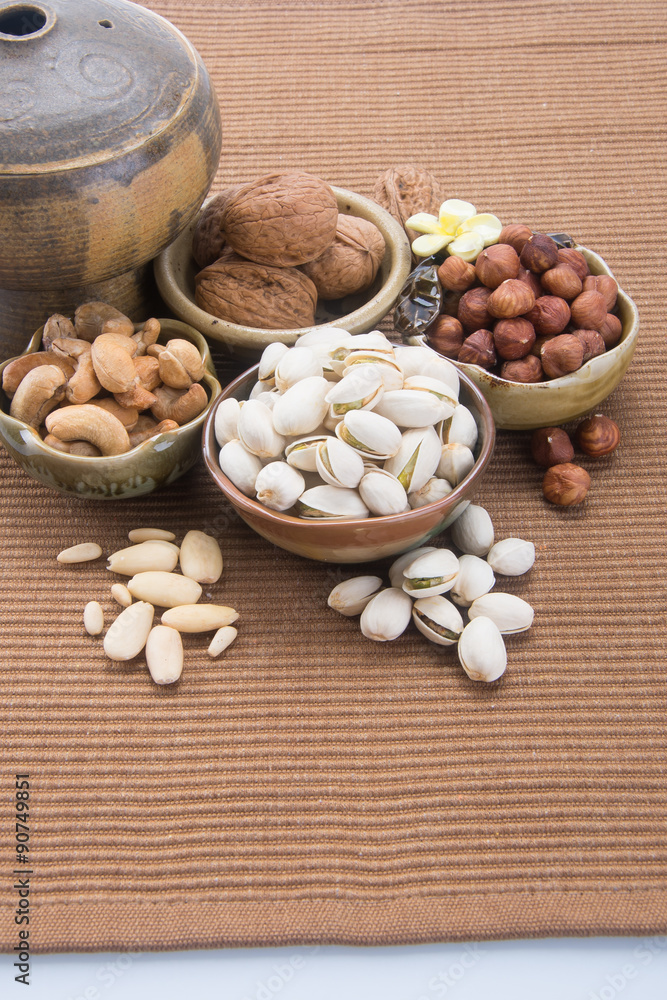 nuts. mixed nuts on the background nuts. mixed nuts on the background