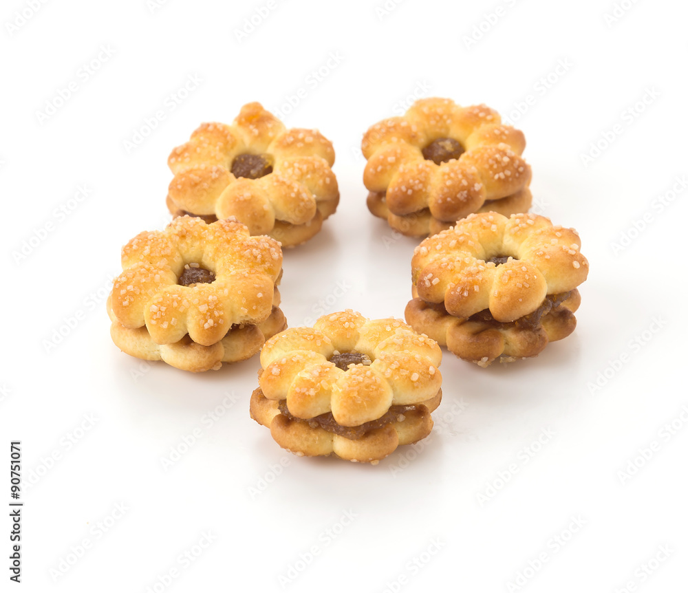 coconut biscuit with pineapple jam coconut biscuit with pineapple jam