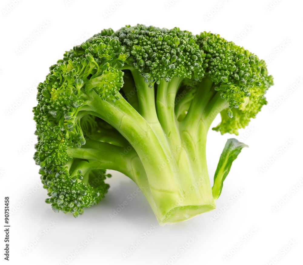 Fresh broccoli isolated on white Fresh broccoli isolated on white