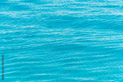 Blue ripple water wave in sea ocean.