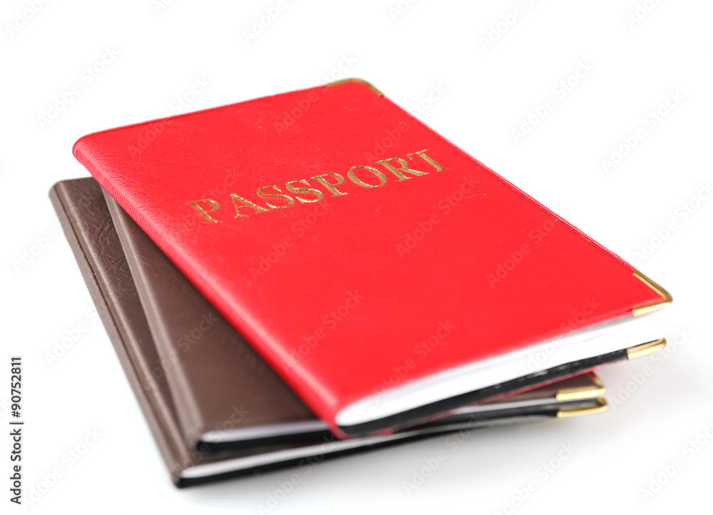 Passports isolated on white Passports isolated on white