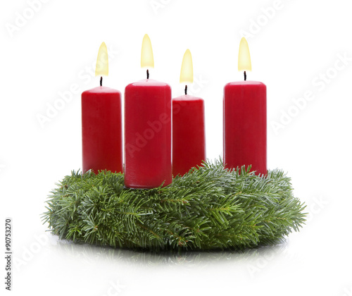 Festlich geschmückter Christbaum