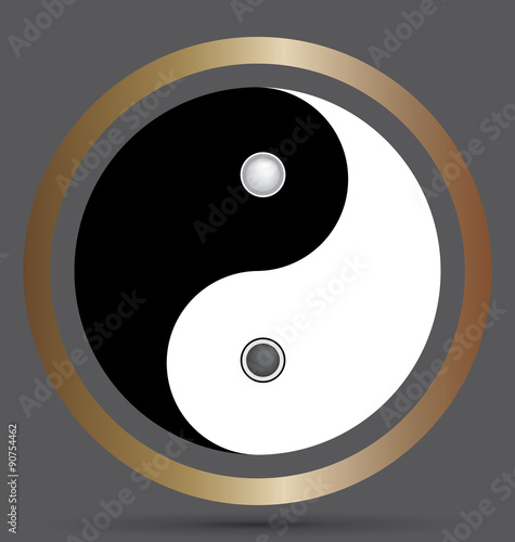 Yin and Yang Symbol Vector