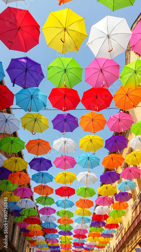 umbrella color explosion