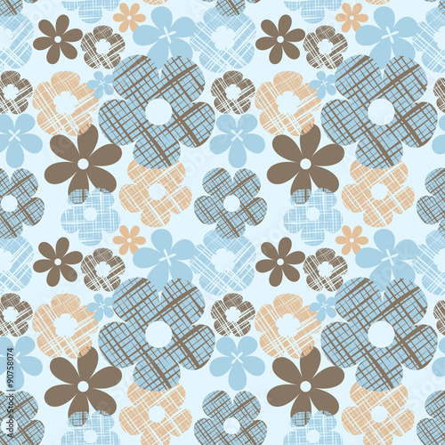 Fototapeta Naklejka Na Ścianę i Meble -  seamless vintage  flower pattern