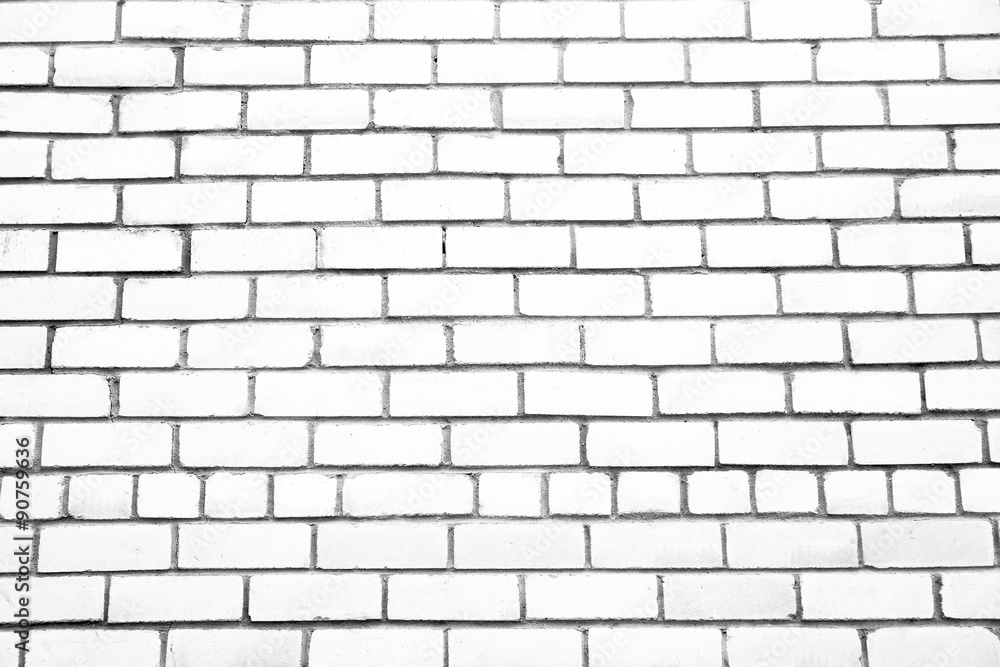 Fototapeta premium White brick wall background