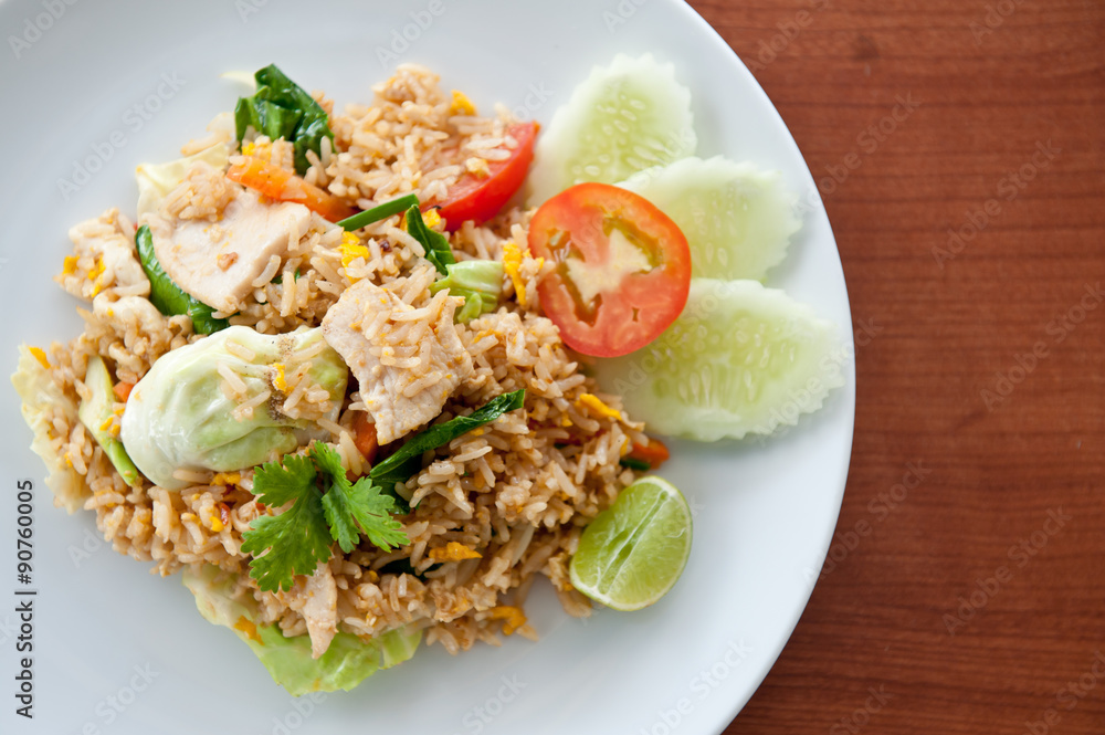 rice with pork rice with pork