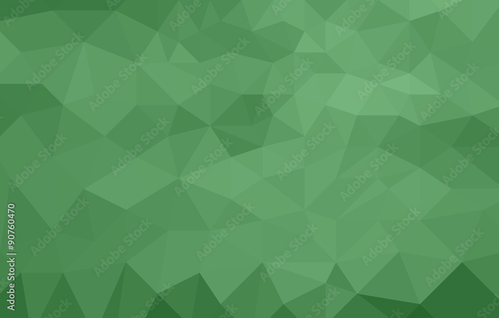 monochromatic green abstract low poly background