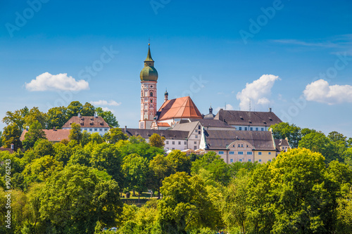 Obraz na płótnie Andechs Abbey in summer, district of Starnberg, Upper Bavaria, Germany w salonie