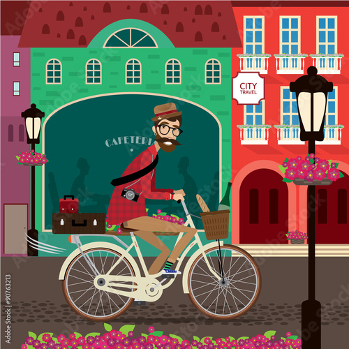 City travel by bicycle