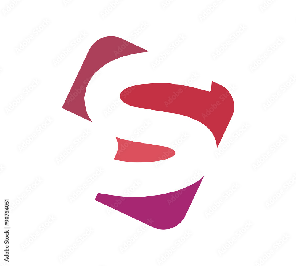 colorful letter logo s