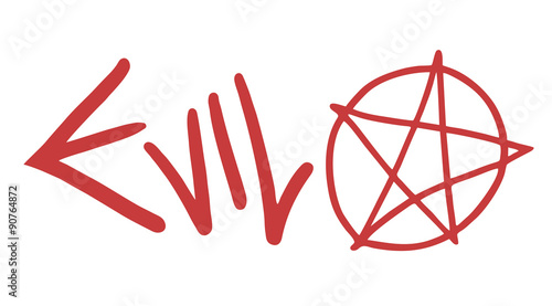 Evil symbol vector