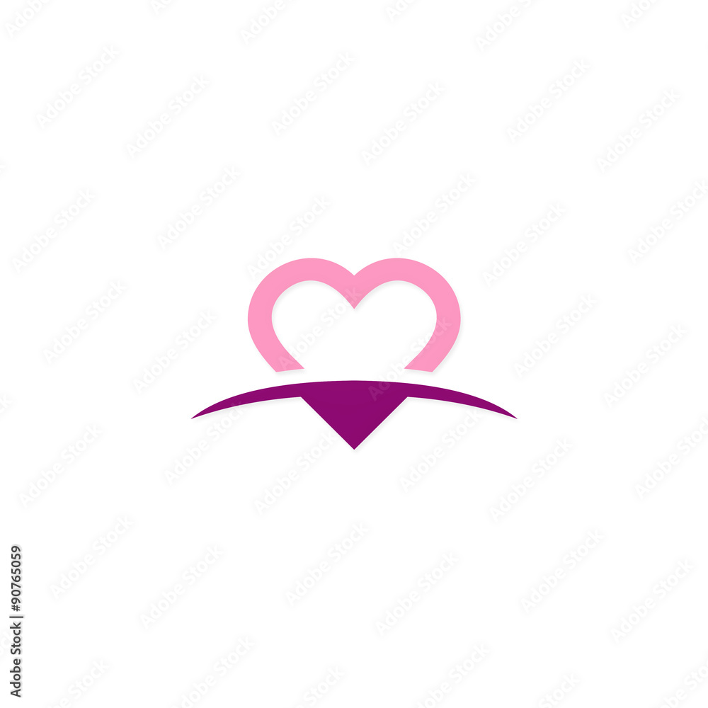 valentine love beauty abstract vector logo valentine love beauty abstract vector logo