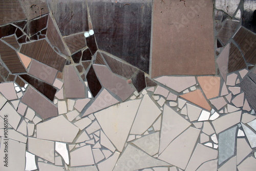 detail ceramic glass mosaics