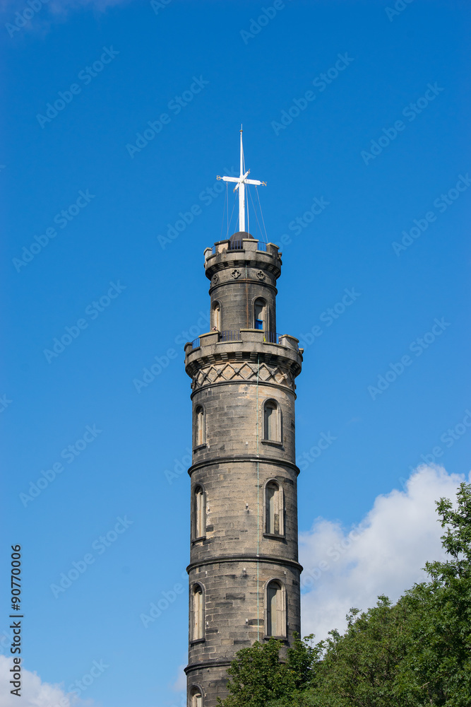 Nelson's Monument & The National Monument, Edinburgh, UK