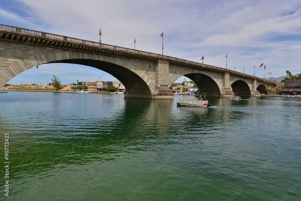 London Bridge at Lake Havasu in Arizona, America.