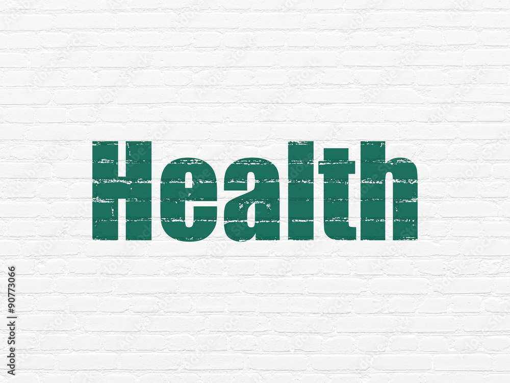Health concept: Health on wall background Health concept: Health on wall background