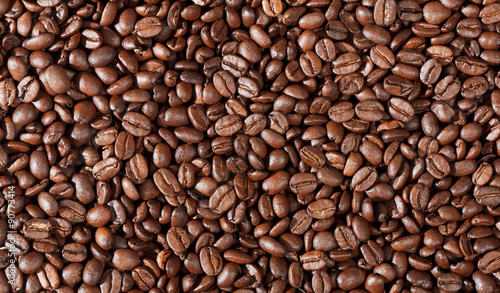 Close-up of coffee beans background photo
