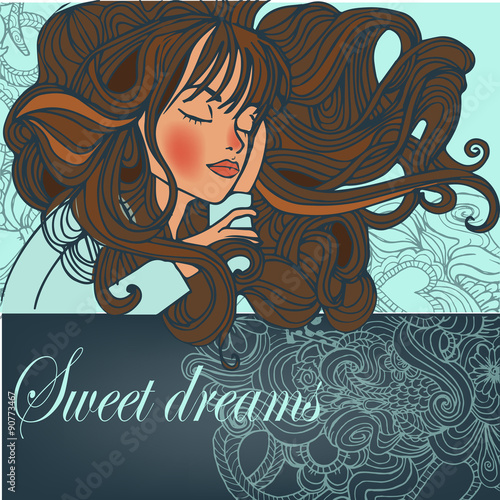 sleeping young woman